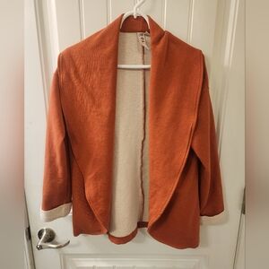 Anthropologie Dolan Left Coast Collection Rust Open Front Cardigan | M | Made US